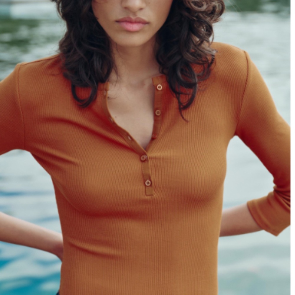 Zara RIBBED BODYSUIT